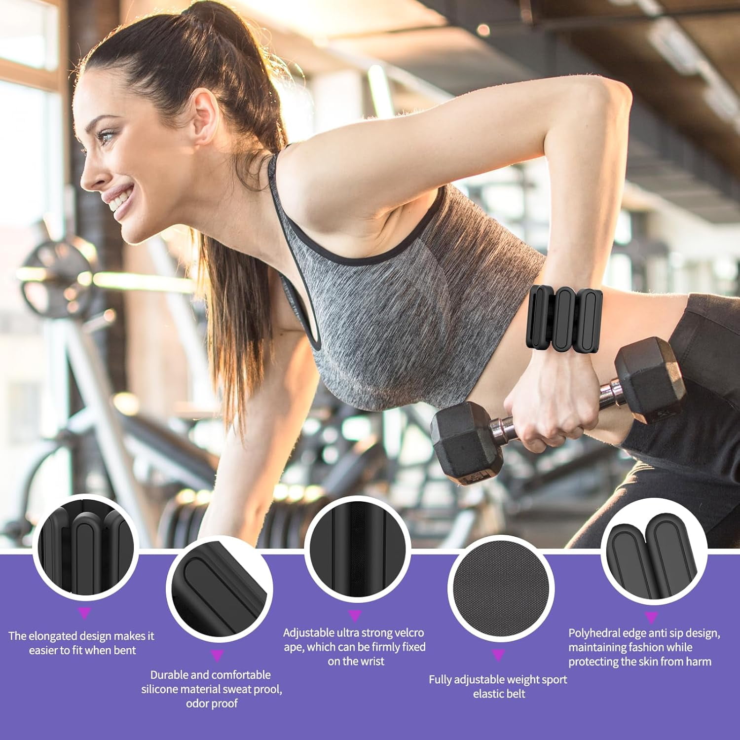 Pool Ankle Weights Pilates Wrist Ankle Weights For Women, Wearable