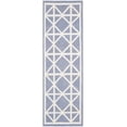 thumbnail image 2 of Safavieh Dhurries Anne Geometric Runner Rug, Purple/Ivory, 2'6" x 8', 2 of 10