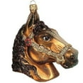 thumbnail image 2 of Equestrian Horse Head Polish Glass Christmas Ornament Made in Poland Decoration, 2 of 3