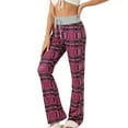 thumbnail image 4 of INSPIRE CHIC Women's Pajamas Yoga Casual Trousers Wide Leg Sleepwear Lounge Pants M Pink, 4 of 6