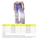 thumbnail image 4 of Pantalones Sueltos Pierna Ancha Cintura Alta Degradado Cordón Cinturón Ajustable Impresión Pantalones Casuales Púrpura L, 4 of 5
