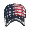 thumbnail image 3 of iHPH7 Sports Hat Womens Ball Cap Patriotic Hat Trucker Hat Pony Tail Baseball Cap Women, Navy One Size, 3 of 9