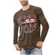 thumbnail image 1 of Blusas y camisas de manga larga con cuello redondo para hombre, ropa deportiva para el hogar, pijamas, camisetas de color liso, blusa deportiva para hombre, poliéster, 1 of 5