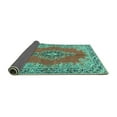 thumbnail image 2 of Ahgly Company Indoor Rectangle Persian Turquoise Blue Traditional Area Rugs, 7' x 9', 2 of 4
