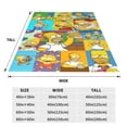 thumbnail image 3 of Manta de Los Simpsons, suave y de felpa, ideal para dormitorio, sala de estar, sofá, oficina, regalo para todas las estaciones para mujeres, hombres, niñas y niños., 3 of 7