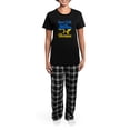 thumbnail image 4 of CafePress - Stand With Ukraine Pajamas - Women's Short Sleeve Print T-Shirt and Pants Dark Cotton Pajama Set, 4 of 7
