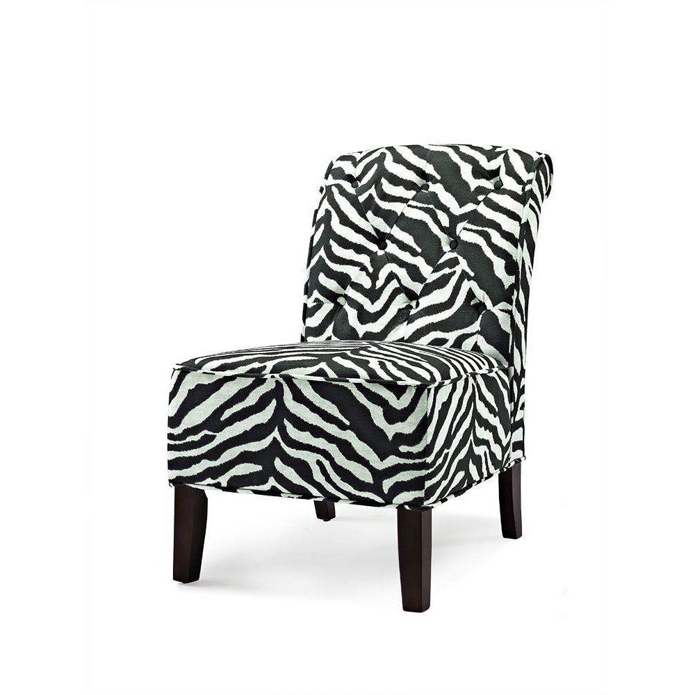Luna Accent Chair in Black and White - Walmart.com - Walmart.com