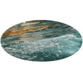 thumbnail image 4 of Water Splash Ripple Washable Round Rug -Circle Area Rugs for Nursery Bedroom, Vintage Non Slip Non Shedding Low Pile Carpet for Living Room Coffee Table Entryway, 4 of 6