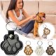thumbnail image 2 of Dog Fur Storage Keychain, Cute Leather Paw Keychain, Pet Hair Keepsake Memorial Gift & Purse Charm for Cats Dogs Lovers, 2 of 5