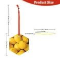 thumbnail image 3 of Zufioo Ripe Yellow Lemon Print Large Acrylic Christmas Ornaments, Suitable for Christmas Tree Christmas Holiday Party Pendant Decorations-Hexagon, 3 of 7