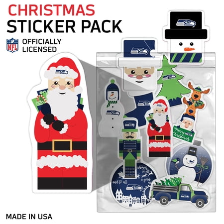 Seattle Seahawks Holiday Sticker Set Seattle Seahawks Holiday Sticker Set