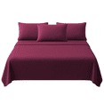thumbnail image 1 of Juego de Sábanas Polares King Size We2 Dream - Aislamiento Térmico de Alta Densidad para Climas Fríos y Dormitorios con Aire Acondicionado - Textura Soft Extra Cálida - Color Vino, 1 of 5