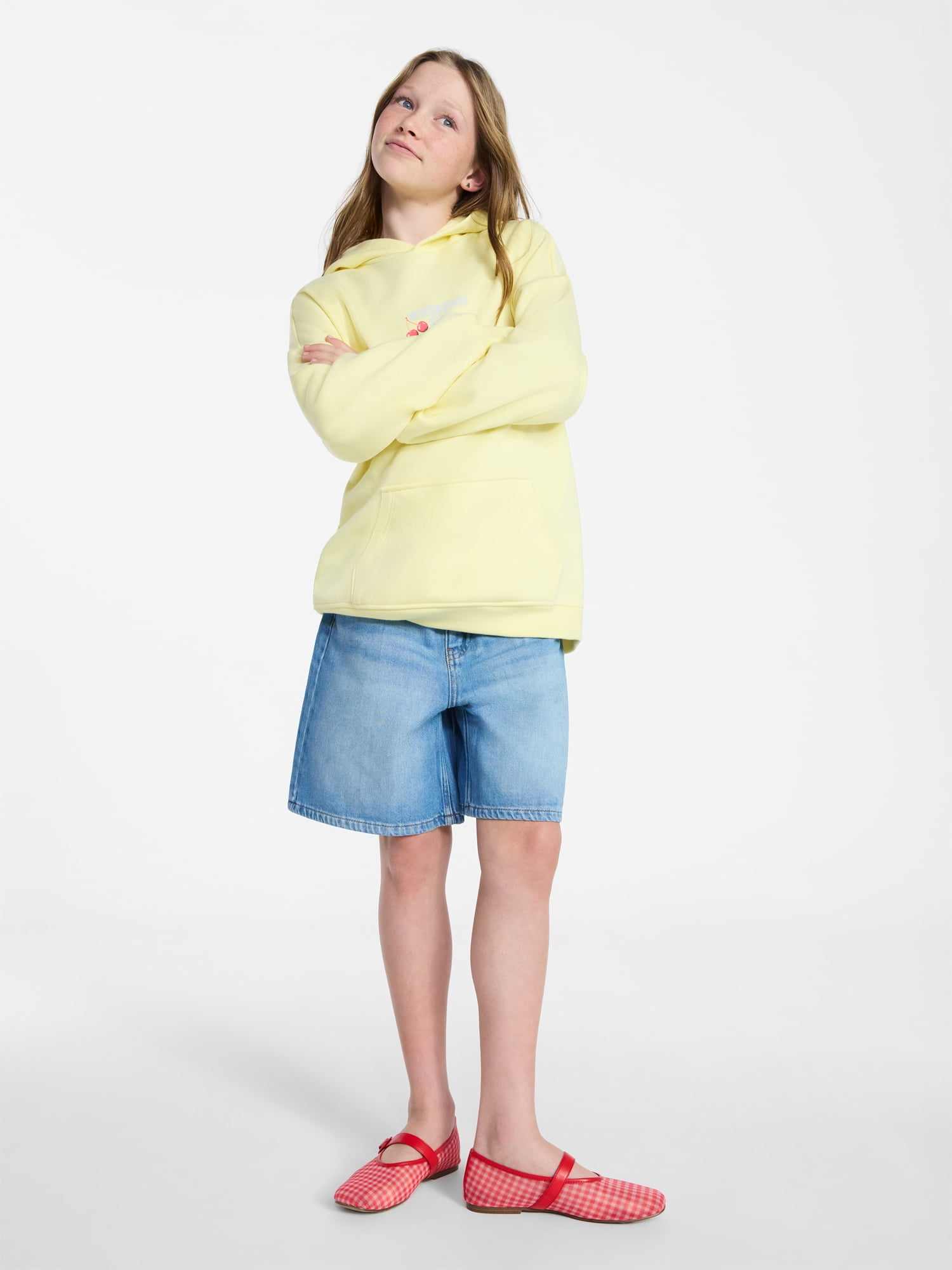 Weekend Academy Girls Cotton Jean Shorts, Sizes 5-18
