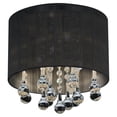 thumbnail image 1 of CWI Lighting 5006C10C-R (B) Plafonnier Encastré à 4 Lumières avec Fini Chrome, Fini Chrome avec Abat-Jour Noir, 1 of 2