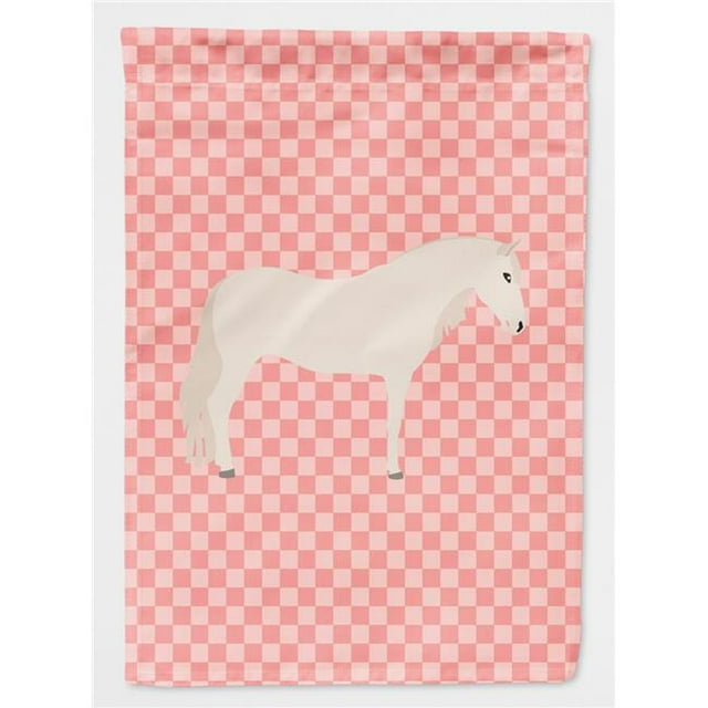 Carolines Treasures BB7905CHF Paso Fino Cheval Drapeau de Maison en Toile à Carreaux Roses