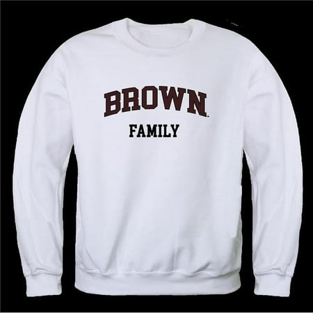 Brown University Bears Family Crewneck Sweatshirt  White - Large