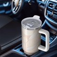thumbnail image 6 of Floral 40oz Tumbler– Stainless Steel Insulated Tumbler with Handle and Straw, Large Capacity Travel Cup for Hot & Cold Drinks,Thanksgiving,Christmas, Spring,Flower, 6 of 6