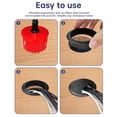 thumbnail image 4 of Cubierta negra con orificio para cables Desk Grommet GA1FSL, 80 mm, paquete de 8, 4 of 7