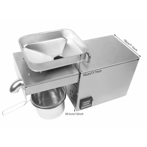 PEAKORA610W Automatic Oil Press Machine Hot Cold Oil Extractor Stainless Steel