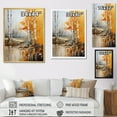 thumbnail image 4 of Designart "Autumn Tapestry Birch Woods VI" Floral Floater Framed Canvas Print, 4 of 7
