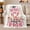Heart Belongs Pigs, variant on Charming Pig Wooden Crate, Cozy Rustic Scene, Warm Flannel Blanket for Ranch House and Living Room with Detailed Artwork, Animal Lovers Valentine's Day Gift, Rustic Home Decor