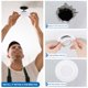 thumbnail image 5 of Anillos Goof Uxcell de 5.9" ID 8.1" OD para luz empotrada, anillo de acabado blanco brillante para techos y paredes, 5 of 7