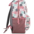 thumbnail image 3 of 17 Inch Tie Dye Plush Heart Backpack with Plush Applique for Travel and Commuting, 3 of 6