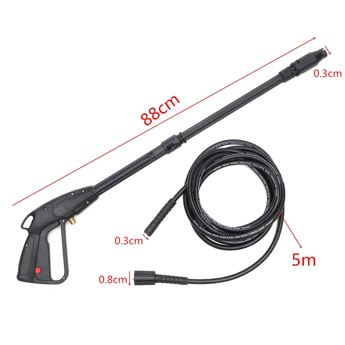 Adjustable Pressure Washer Spray Gun Nozzle with 5m Hose | Walmart Canada