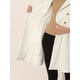 thumbnail image 5 of Abrigo de Invierno con Solapa para Mujer Abrigo con Doble Botonadura blanco XL, 5 of 5