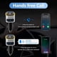thumbnail image 3 of Transmisor FM, transmisor Bluetooth 5.0 para coche, transmisor de radio para coche, kit manos libres para coche, reproductor MP3 QC3.0, cargador para coche con pantalla LED, puerto USB, compatible con, 3 of 5