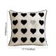 thumbnail image 3 of Funda de almohada bordada con corazón para el Día de San Valentín | Funda de cojín decorativa | Funda de cojín de poliéster para sofá y dormitorio, 3 of 7