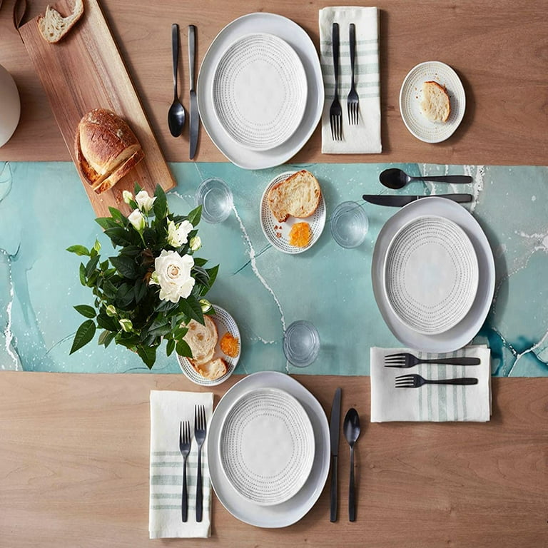 Aqua sale table runner
