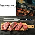 thumbnail image 4 of 2 Pack Carving Forks for Meat, Heavy Duty BBQ Grill Forks Stainless Steel, Serving Cooking Roasting Forks with Wood Handle, Dishwasher Safe (10 Inch, 2 Count), 4 of 8