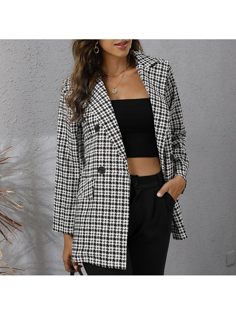 Women's Blazers & Suit Jackets Casual Blazer For Women Plus Size Loose Fashion Coat Light Work Office Business Outerwear Abrigos de Mujer Elegantes Largos - Walmart.com