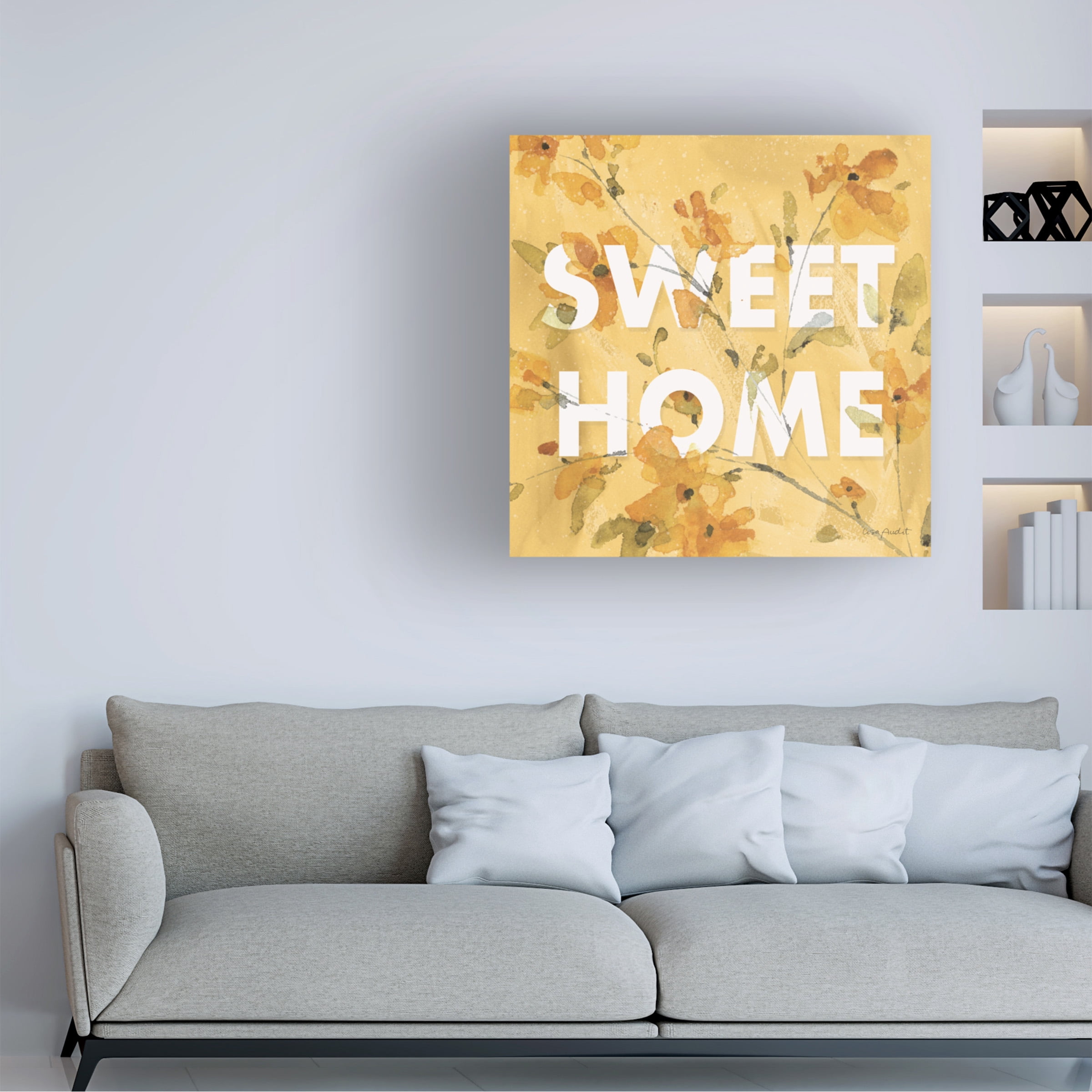 Lisa Audit 'Happy Yellow 16A' Canvas Art