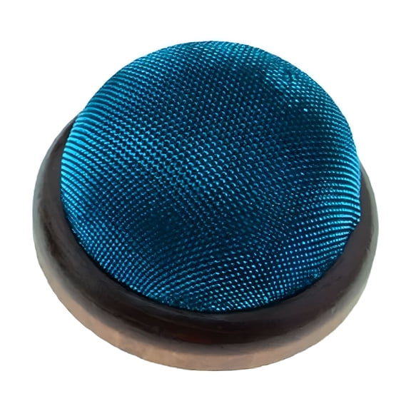 ACDANC Glossy Pin Cushion,Wooden Base Needle Pincushion Round Pin Cushion for Sewing Needle Holder Or DIY Crafts