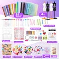 thumbnail image 6 of 700+ PCS Fashion Designer Kits for Girls, Creativity DIY Arts & Crafts Kit with 4 Mannequins, Sewing Kit Toys Gift for Girls Ages 6-12, 6 of 8