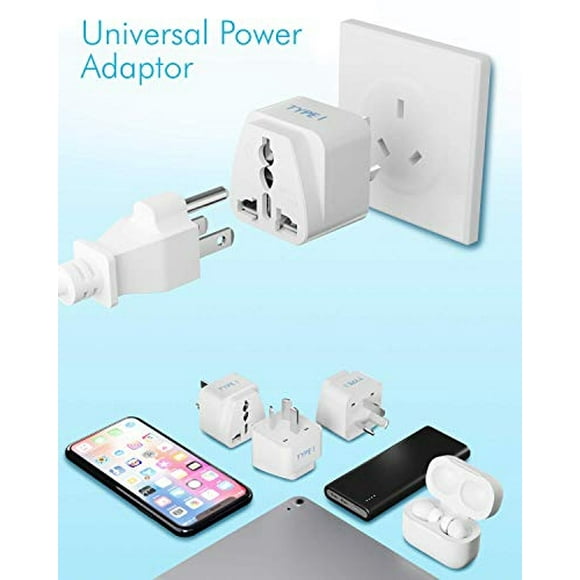 Ceptics Australia, China, Nueva Zelanda Adaptador de Enchufe de Viaje