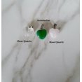 thumbnail image 3 of 20 piezas colgantes de piedra en forma de corazón, cuentas de chakra, dijes de cristal DIY, 2 tamaños diferentes, colores surtidos brillar Electrónica, 3 of 5