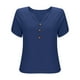 thumbnail image 4 of Vestidos Casuales Para Mujer, Blusas De Mujer De Moda Blusa informal de lino con cuello en V y manga corta con capucha para mujer, 4 of 5