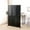 Black, variant on Rugerasy 6 Ft 3 Panel Room Divider,Wood Folding Privacy Screen Room Divider,Privacy Wall Indoor for Restaurant,Black