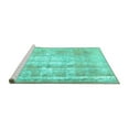 thumbnail image 2 of Ahgly Company Machine Washable Indoor Rectangle Persian Turquoise Blue Traditional Area Rugs, 2' x 5', 2 of 4