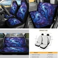 thumbnail image 3 of Yuyamidu Dolphin Car Seat Cover Split Covers Galaxy Sun Visor Car Steering Wheel Cover Seat Belt Strap Pad Handbrake Gear Shift Knob Cover Rearview Mirror Accessories Cup Holder Key Chain 16 PCS, 3 of 7