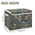 thumbnail image 3 of Storage Box With Lid 16.5x12.6x11.8In Foldable Stacked Household Storage Box Christmas Bird Pattern, 3 of 7
