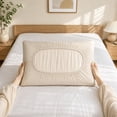 thumbnail image 5 of Cool Feeling Pillowcase Spandex Pillow Cover, Removable & Washable, Portable Disposable Isolation Cover for Lazy Use Beige, 5 of 6