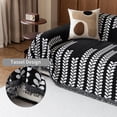 thumbnail image 3 of Smuge Couch Cover Sofa Cover Protector Slipcover, L Shape 3 Cushion Throw Sofa Towel Furniture Cover for Dogs Cats Home Decor (71"x 150", Black), 3 of 8