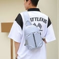 thumbnail image 5 of Bolso de hombro para hombre de tela Oxford de gran capacidad para viajes al aire libre, 5 of 5