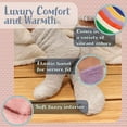 thumbnail image 2 of Womens Extra Large Assorted Super Soft Comfy Cozy Fun Fluffy Furry Plush Warm Fuzzy Home Slipper Socks- Assortment A - 6 Pair Value Pack, 2 of 5