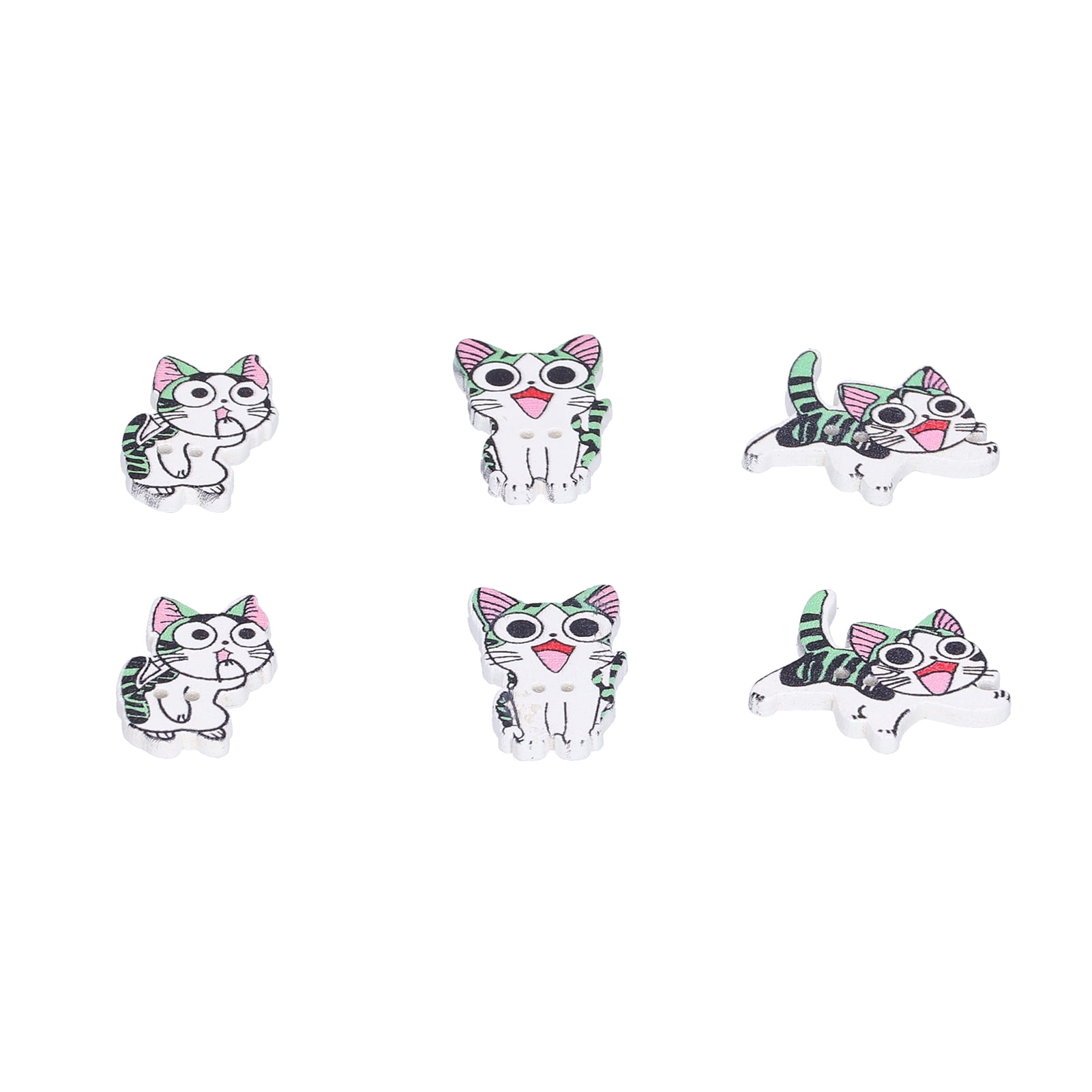 YOUTHINK DIY Buttons,Sewing Buttons,50pcs Wooden Buttons Cartoon Cute