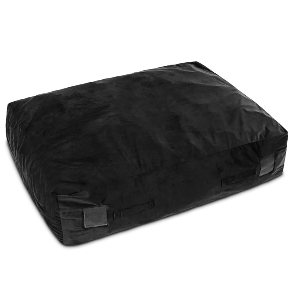 Kadyn 47 x 35.5 Inch Crash Pad Sensory Mat with Foam Blocks and Washable Cover-Black